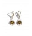 Amber earrings 925 silver