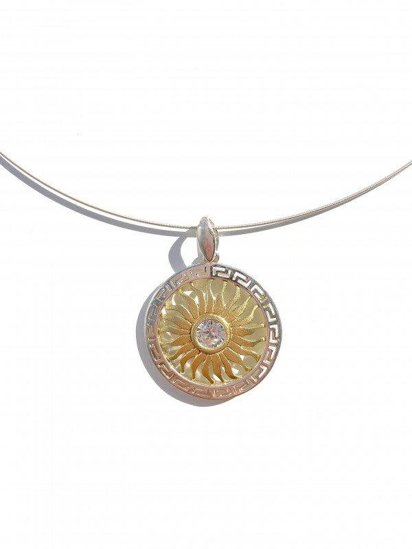 Wisiorek srebrny z cyrkonią