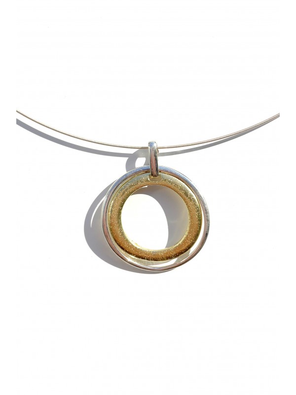 Donut pendant 925 silver