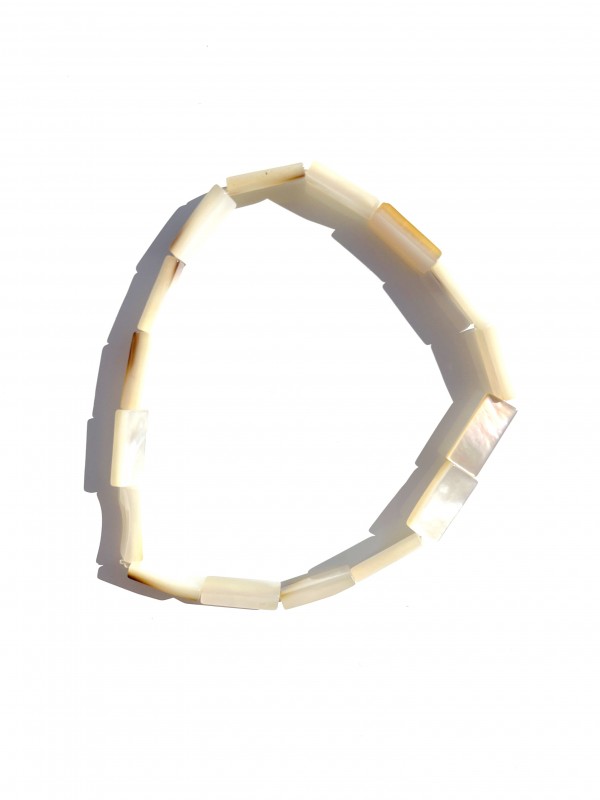 Mother of pearl bracelet rubber band