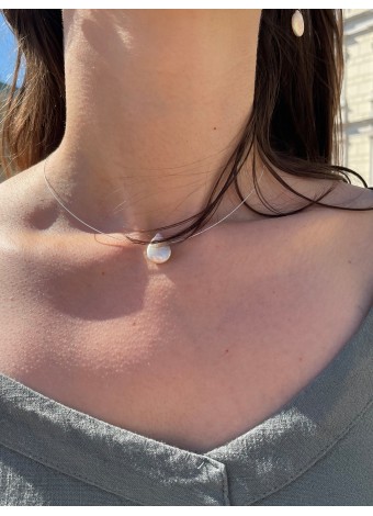 Dezente Perlen Halskette