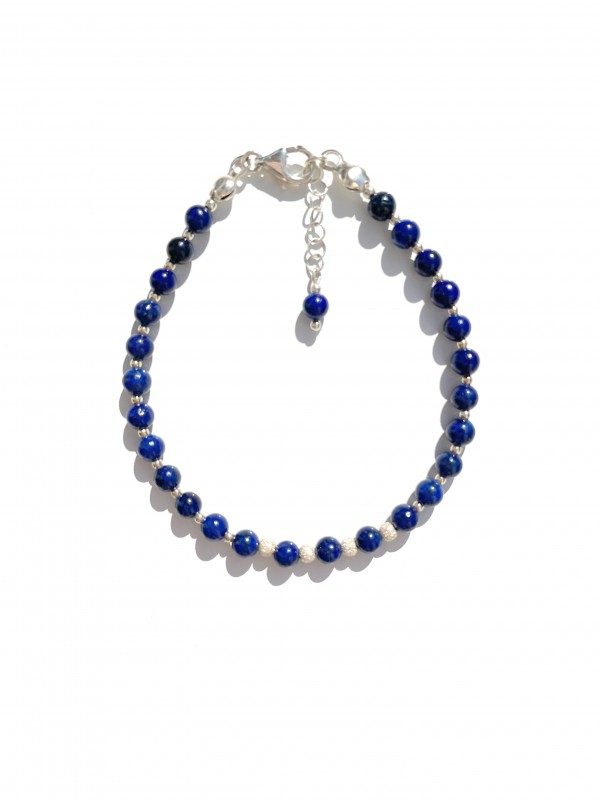 Lapislazuli bracelet sterling silver