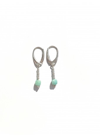 Amazonit earrings sterling silver