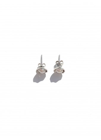 Pearl stud earrings 925 silver