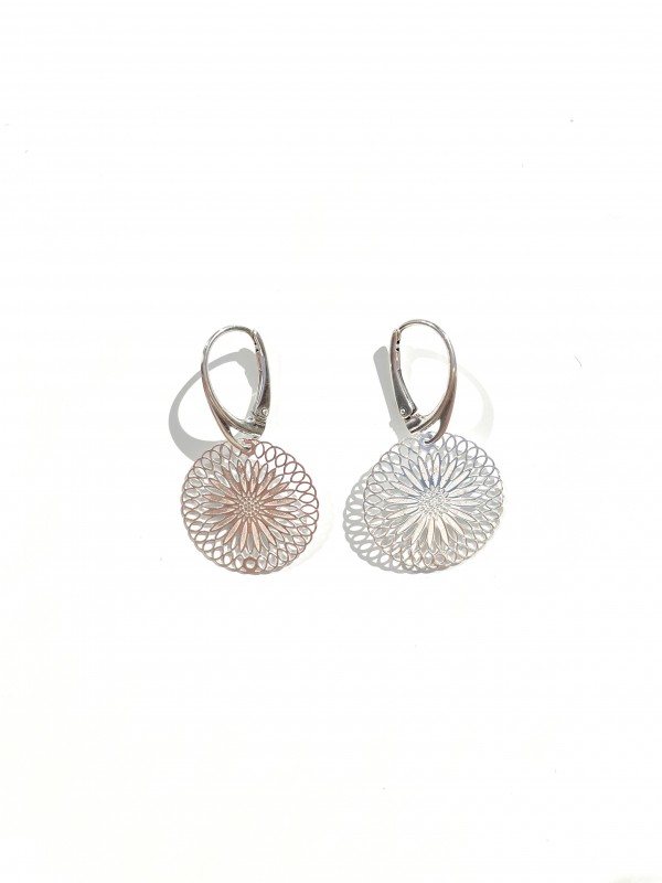 Flowers earrings 925 silver