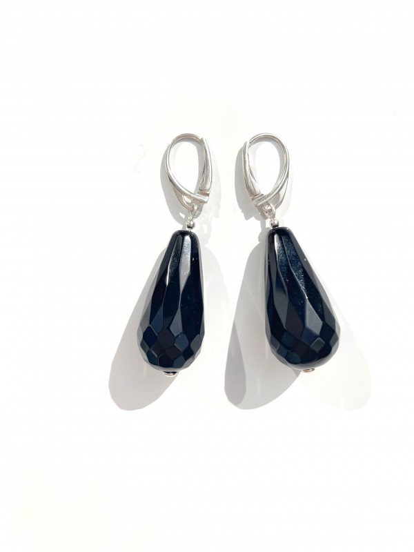 Teardrop earrings sterling silver