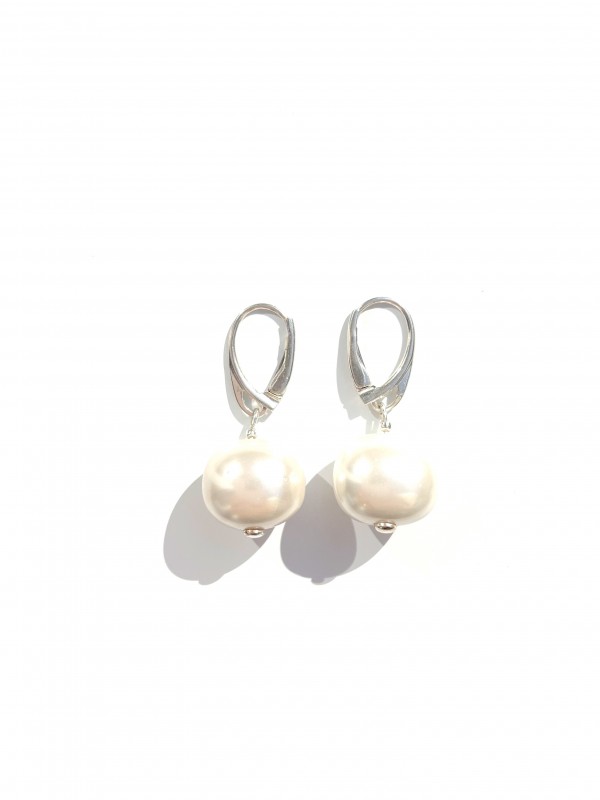 mother of pearl earrings sterling silver