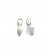leaf earrings sterling silver