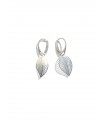 leaf earrings sterling silver
