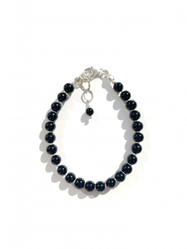 onyx bracelet handcrafted sterling silver