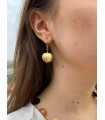 Apple earrings gold plated sterling silver