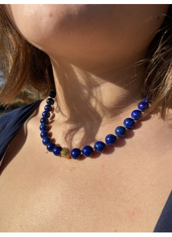 Lapis lazuli Halskette