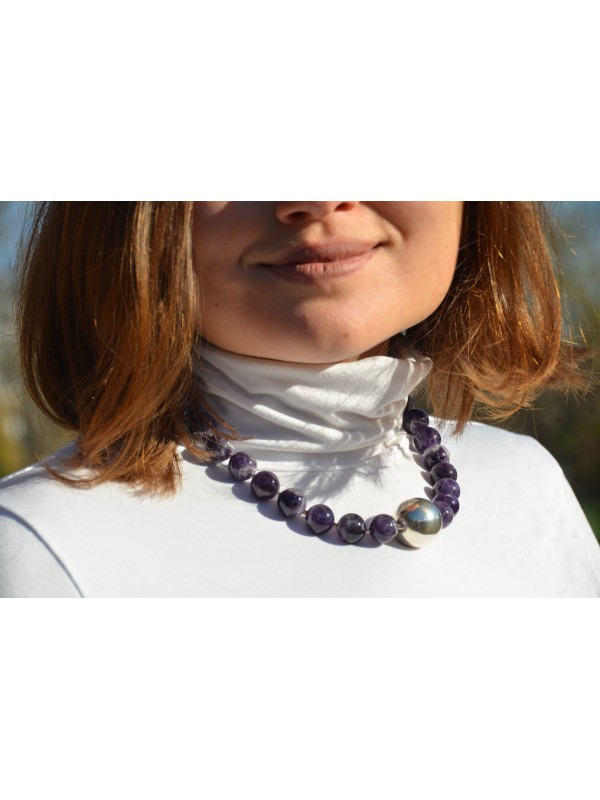 Amethyst Halskette Silber 925