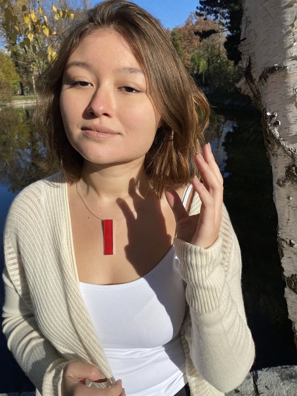 zawieszka czerwona koralowiec